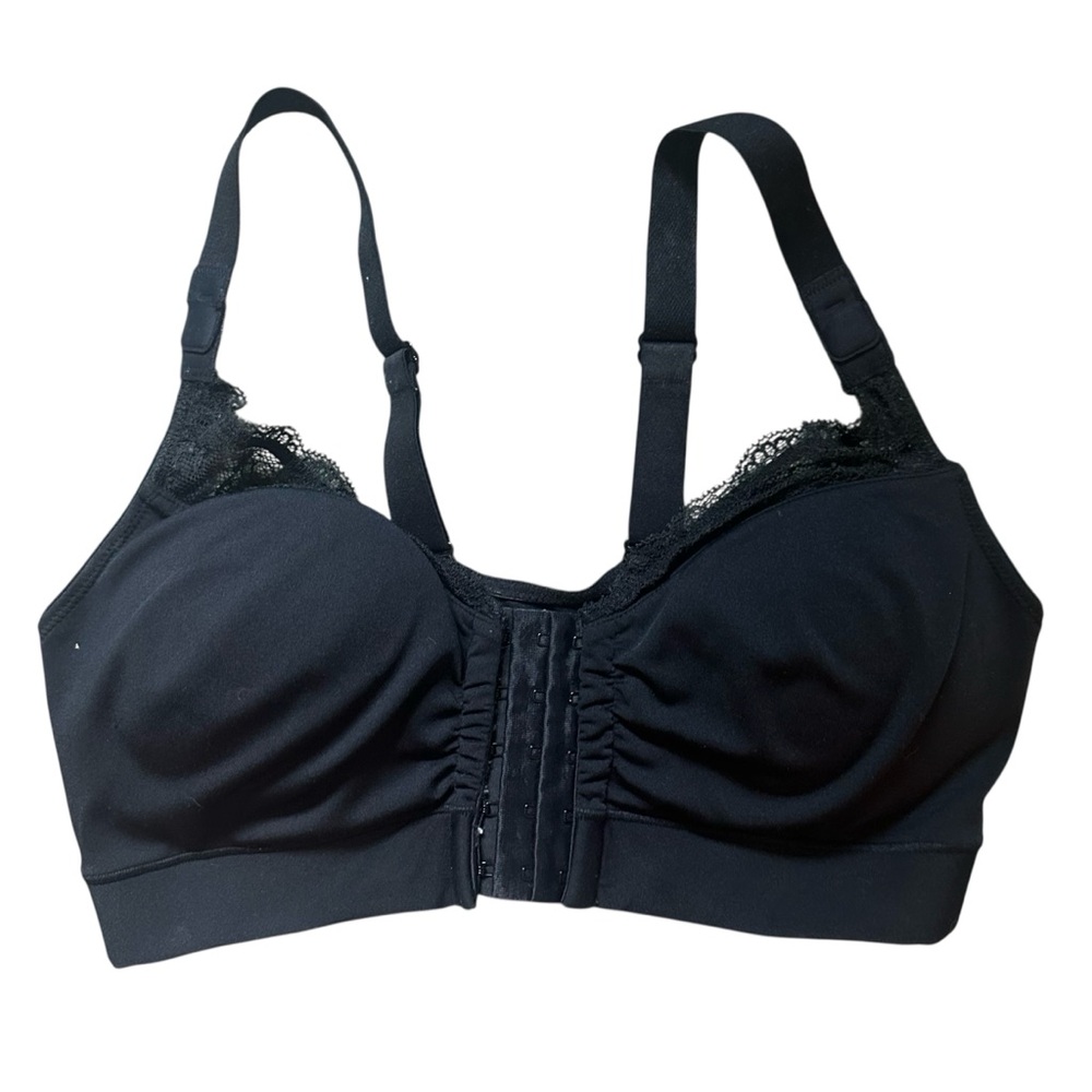 LaBratory Surgical Couture Lace Post-Op Bra Black Size XS